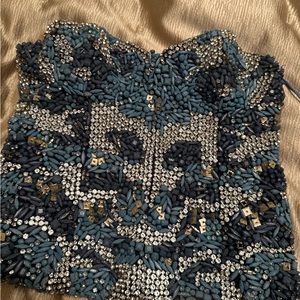 Alice & Olivia rhinestone embellished Bustier